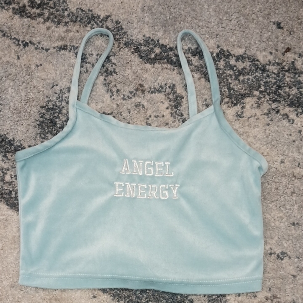 Rue21 Soft Blue Casual Crop Top